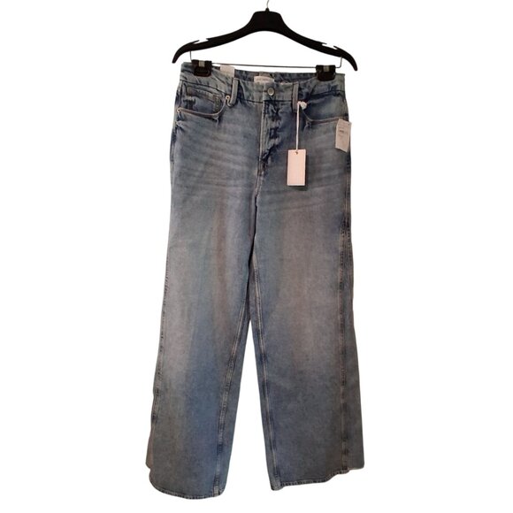 Good American nwt jeans 6/28 Good Skate high rise loose leg indigo 34" inseam - Picture 1 of 6